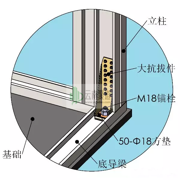 輕鋼別墅配件抗拔件